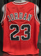 Custom Unsigned Michael Jordan Red Jersey XL