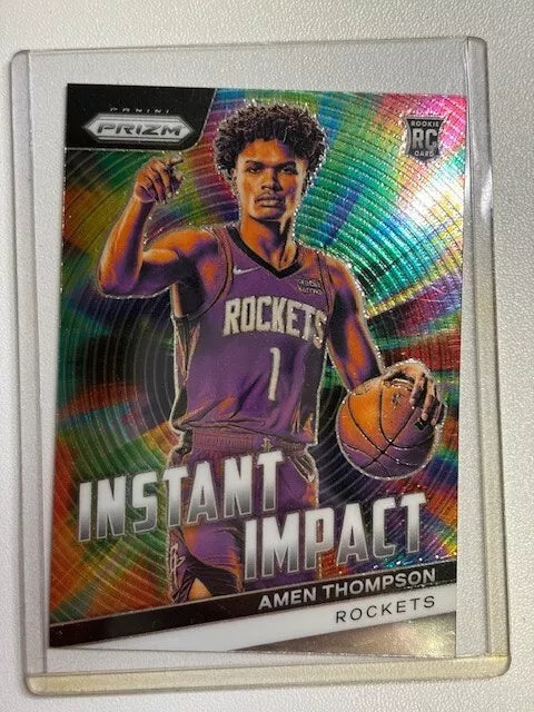 2023-24 Prizm Basketball Amen Thompson Instant Impact No.18