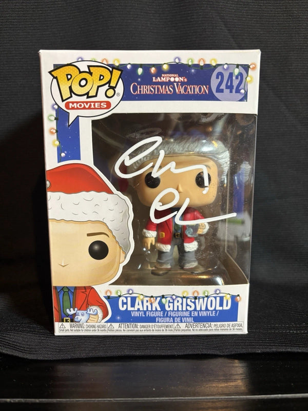 Christmas Vacation Chevy Chase Signed #242 Funko Pop “Clark Griswold” Beckett