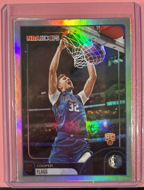 2025-26 Topps NBA Hoops Basketball #35 Cooper Flagg Rookie RC Rainbow Foil