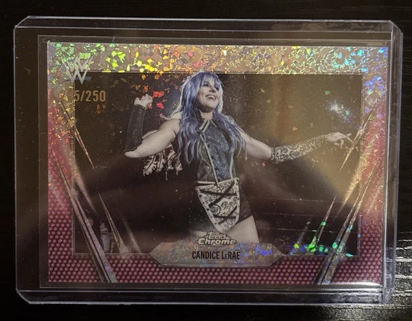 Candice LeRAE 2026 WWE Topps Chrome Pink Mega Box Exclusive /250 Smackdown
