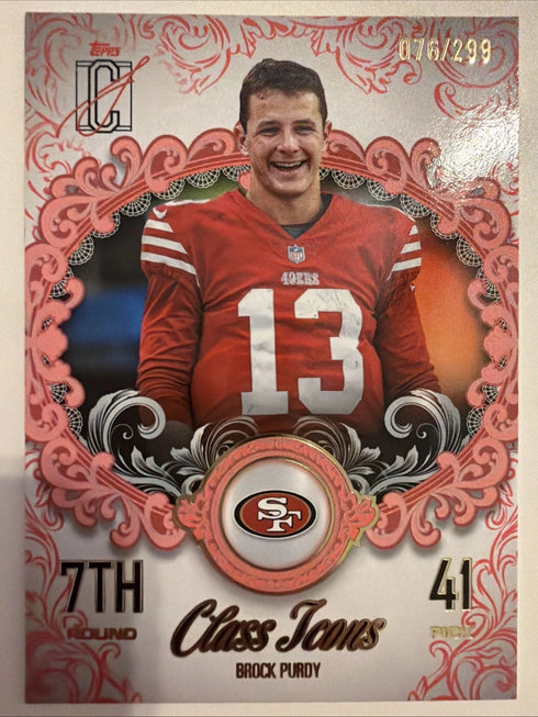 2025 Topps Signature Class Brock Purdy Class Icons #CI-12 San Francisco 49ers