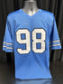 Giants Lawrence Taylor Signed Custom Blue Jersey SWAU