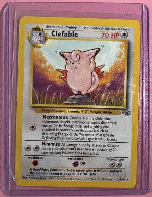 Pokémon TCG - Clefable - 1/64 - Holo Unlimited - Jungle Unlimited
