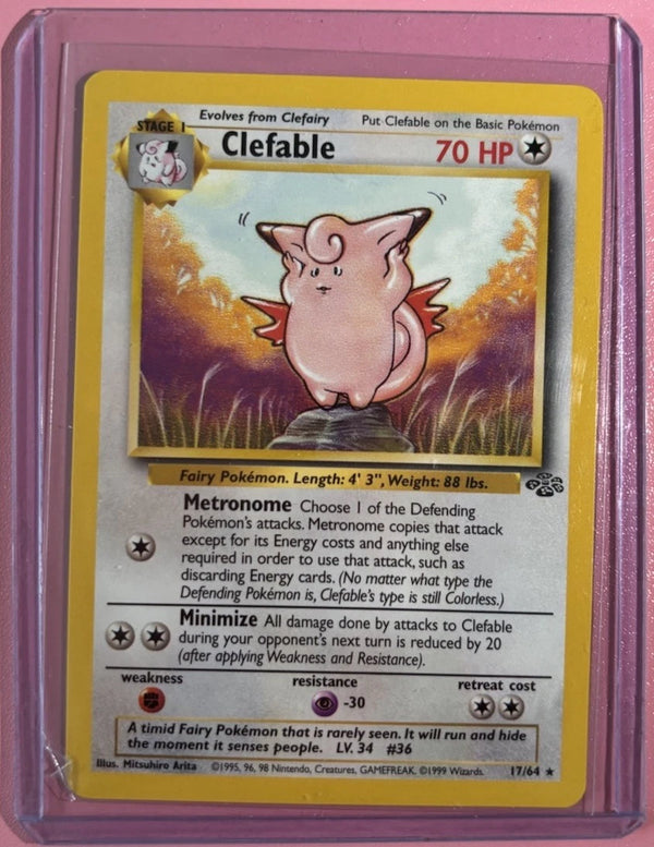 Pokémon TCG - Clefable - 1/64 - Holo Unlimited - Jungle Unlimited