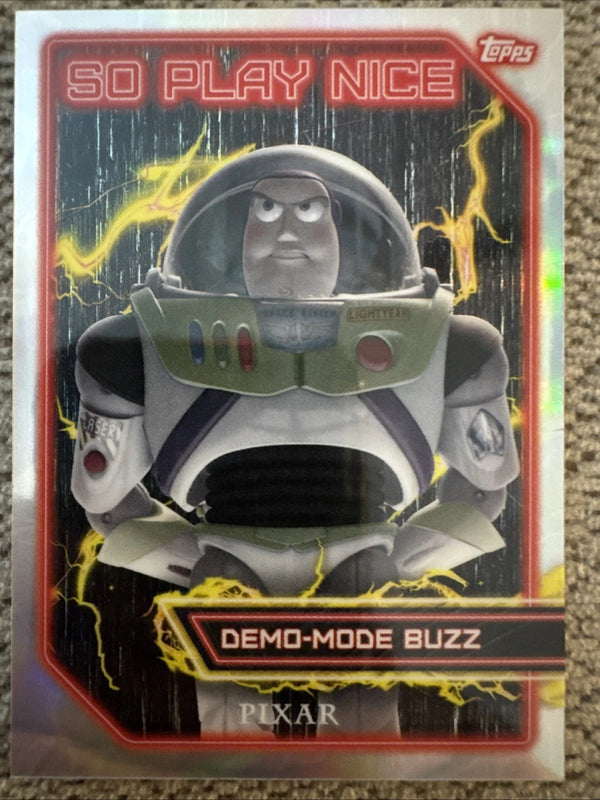 2025 Topps Toy Story 30th Demo-Mode Buzz So Play Nice #SPN-8