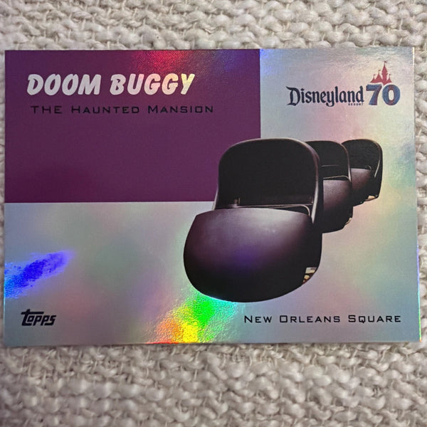 2025 Topps Disneyland 70th Anniversary Doom Buggy On Wheels #T54-5 Rainbow Foil