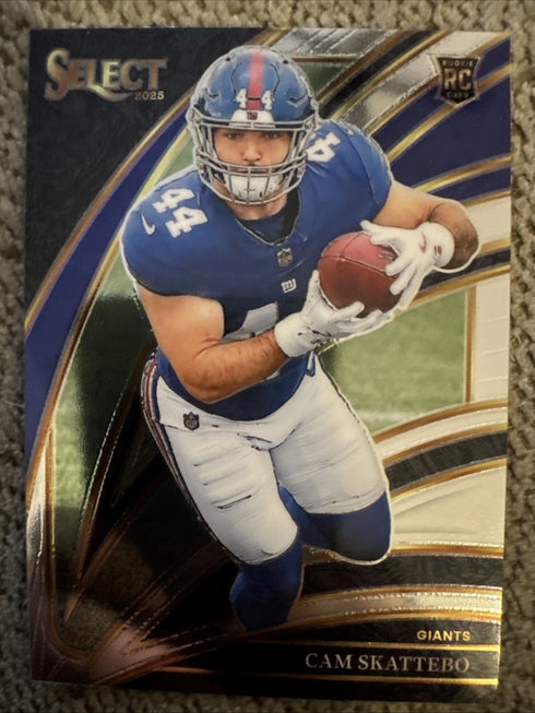 2025 Panini Select - Club Level Cam Skattebo #294 (RC) New York Giants