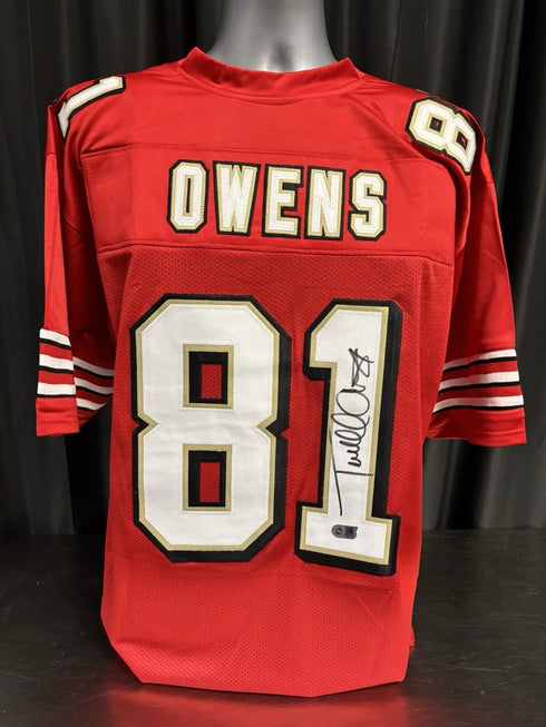 Terrell Owens Autographed 49ers Jersey SWAU COA