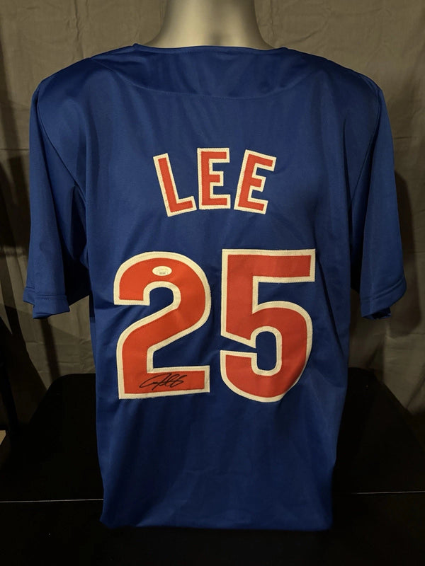 Chicago Cubs Derek Lee Signed Custom Baseball Jersey JSA COA