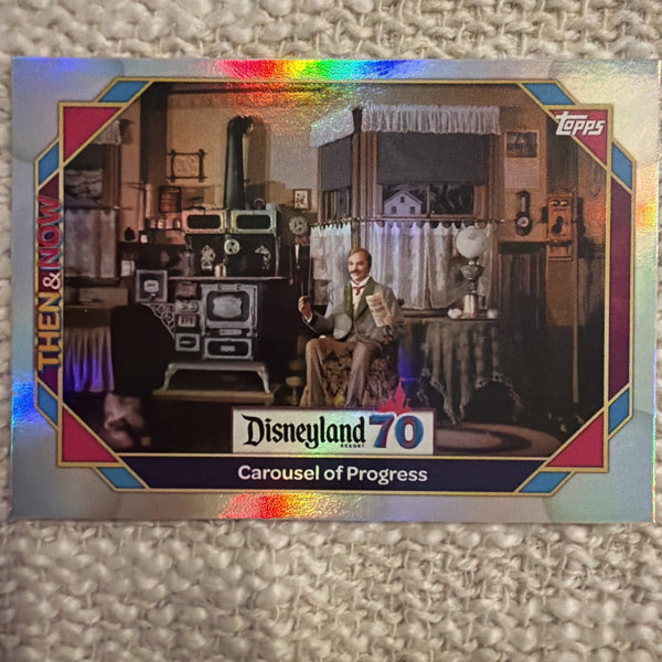 2025 Topps Disneyland 70th Anniversary Carousel Of Progress Foil #65 Then & Now