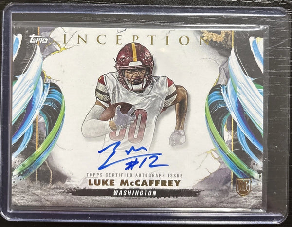 2024 Topps Inception Football - ROOKIE Auto White Variation Luke McCaffrey