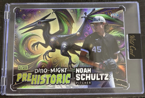 2026 Wild Card Dino-might Noah Schultz Prehistoric /25 White Sox