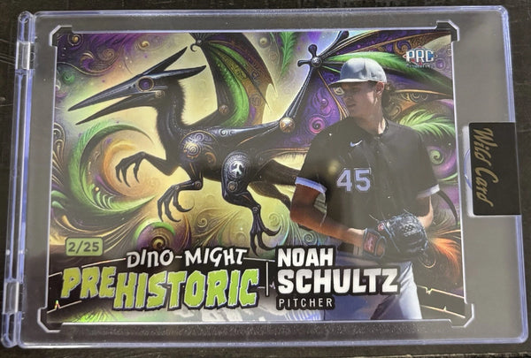 2026 Wild Card Dino-might Noah Schultz Prehistoric /25 White Sox
