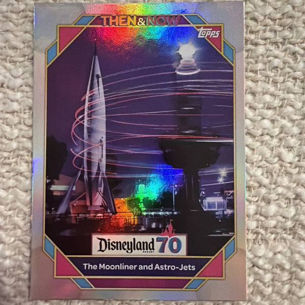 2025 Topps Disneyland 70th Anniversary Rainbow Foil Moonliner & Astro Jets #57