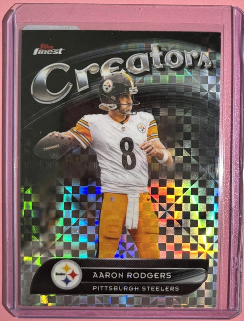 2025 Topps Finest - Aaron Rodgers Creators X-Fractor Steelers