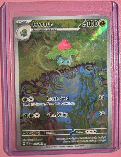 Ivysaur 167/165 Scarlet & Violet 151 Illustration Rare Foil Full Art