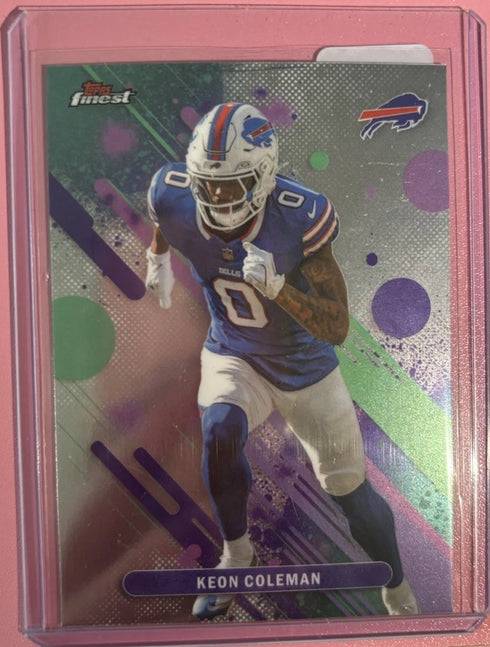Keon Coleman 2025 Topps Finest Football #83 Refractor /325 Bills
