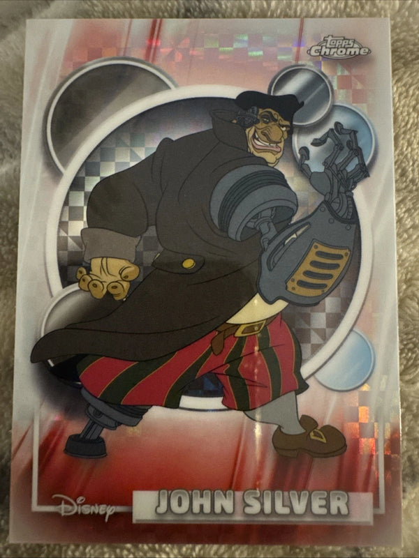 Topps Chrome Disney 100 2023 #63 John Silver Treasure Planet Refractor