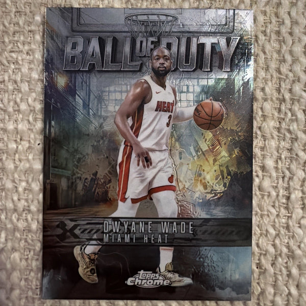 2025-26 Topps Chrome Dwyane Wade Miami Heat Ball of Duty #BD-16