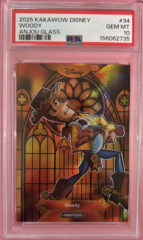 2025 Kakawow Disney Phantom Woody Stained Glass Gold /25 - PSA 10 GEM MINT