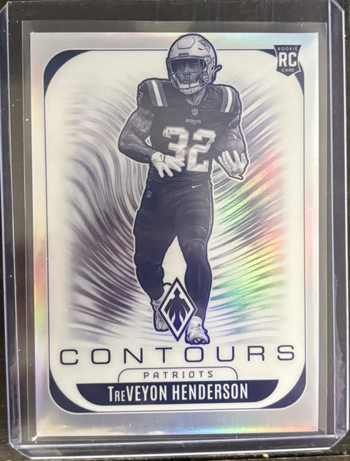 2025 Panini Phoenix Treveyon Henderson Silver Contours Patriots