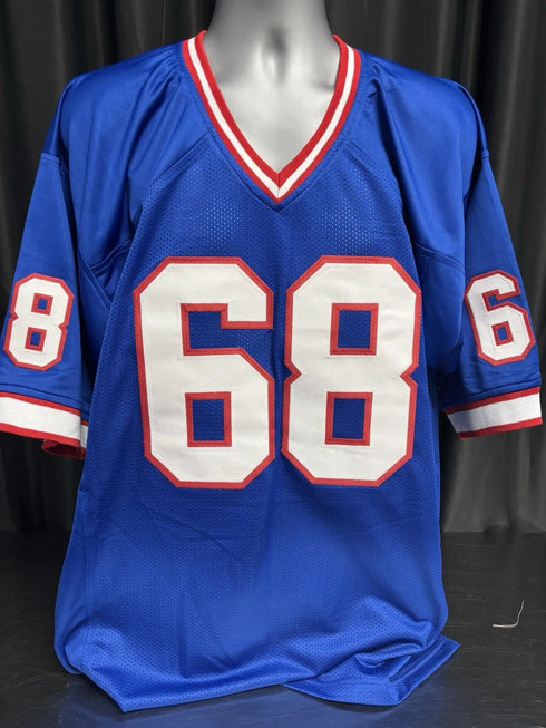 Custom Unsigned Joe DeLamielleure Blue Jersey XL