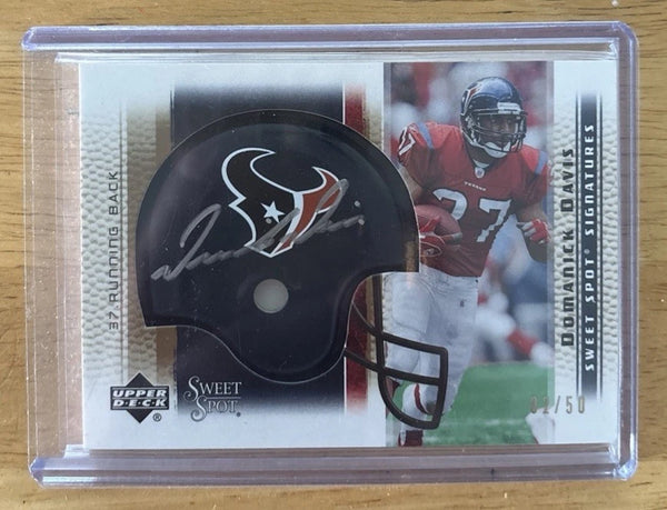 2005 Upper Deck Sweet Spot Domanick Davis Autograph #SS-DD Houston Texans