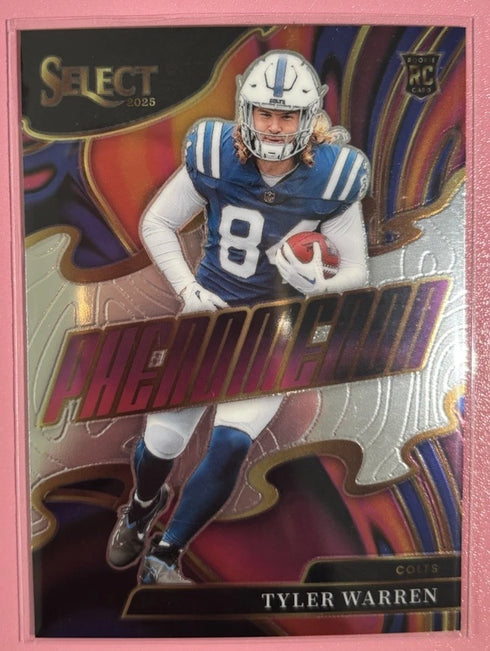 2025 Panini Select Tyler Warren Phenomenon Silver Prizm #10 INDY Colts TE1 RC π₯