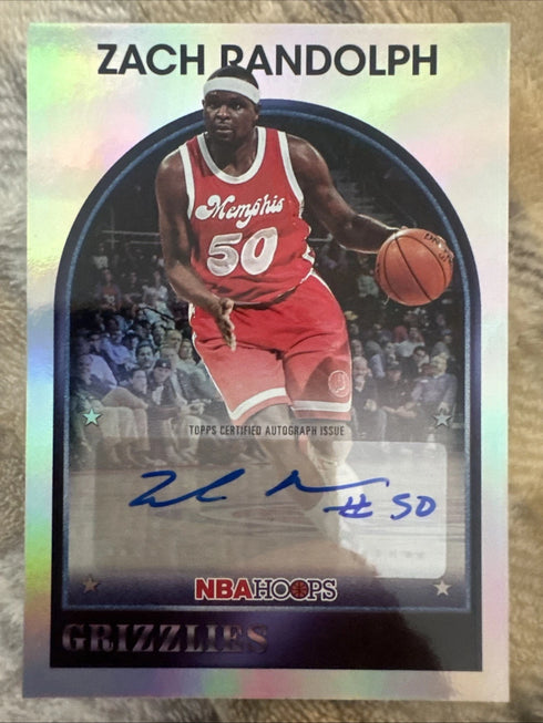 2026 NBA Hoops Zach Randolph Auto Foil #89S-ZR