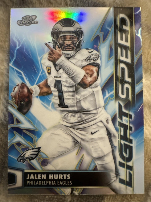 Topps Chrome Cosmic 2025 Light Speed Insert LS-9 Jalen Hurts Eagles NFL
