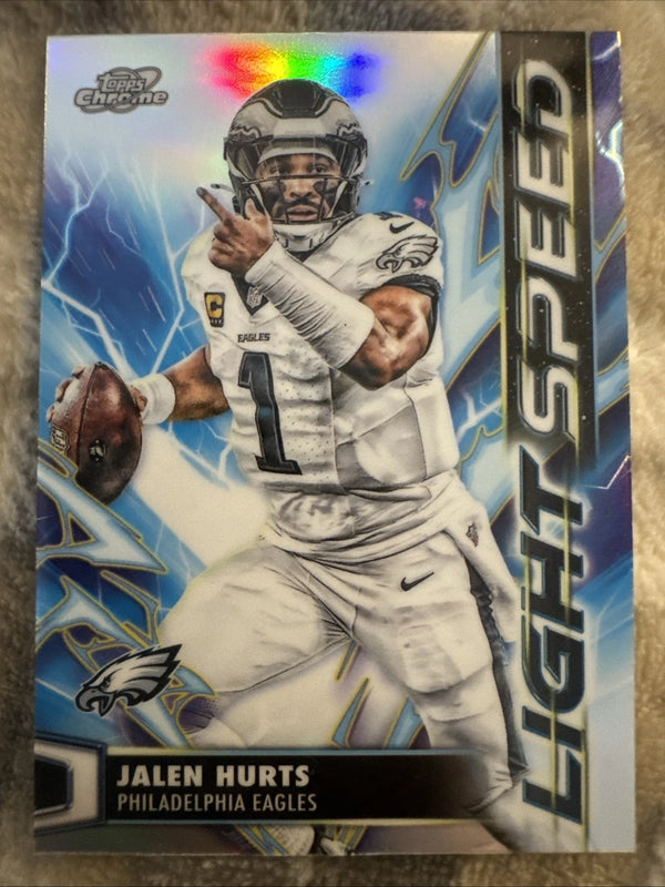 Topps Chrome Cosmic 2025 Light Speed Insert LS-9 Jalen Hurts Eagles NFL