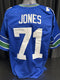 Custom Unsigned Walter Jones Blue Jersey XL