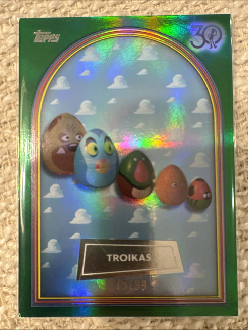 2025 Topps 30 Years of Toy Story TROIKAS Green Foil Parallel /99