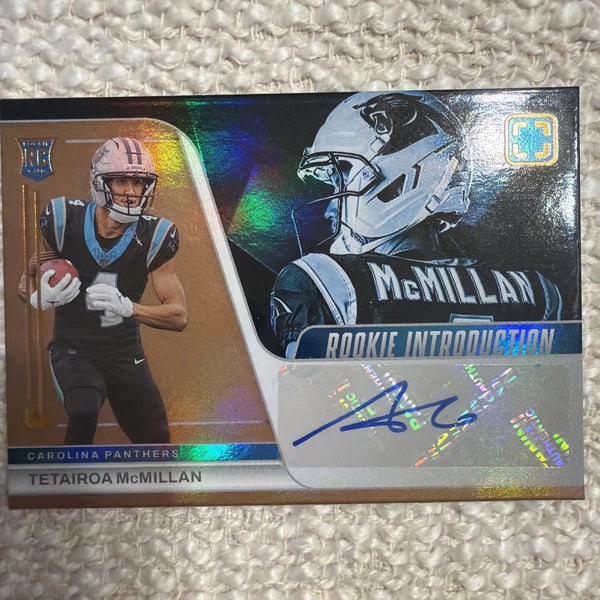 2025 Panini Photogenic Rookie Introduction Signatures Tetairoa McMillan #RKI-TMN