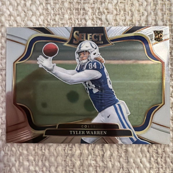 2025 Panini Select Tyler Warren Field Level Silver Prizm Colts #433