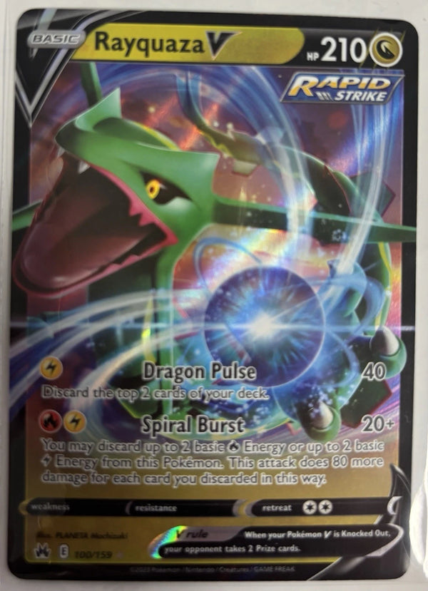 Rayquaza V 100/159 Crown Zenith Holo
