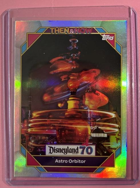 Topps 2025 Disneyland 70th Then & Now #60 Astro Orbitor Rainbow Foil