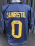 Michigan Wolverines Mike Sainristil Signed Navy Jersey JSA COA