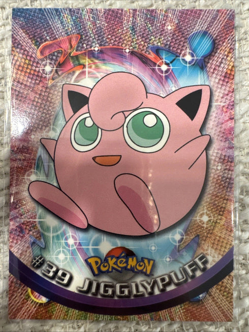 Topps Pokémon Jigglypuff #39 TV Animation Edition Black Logo