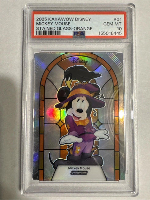 2025 Kakawow Disney Mickey Mouse Stained Glass-orange #01 /50