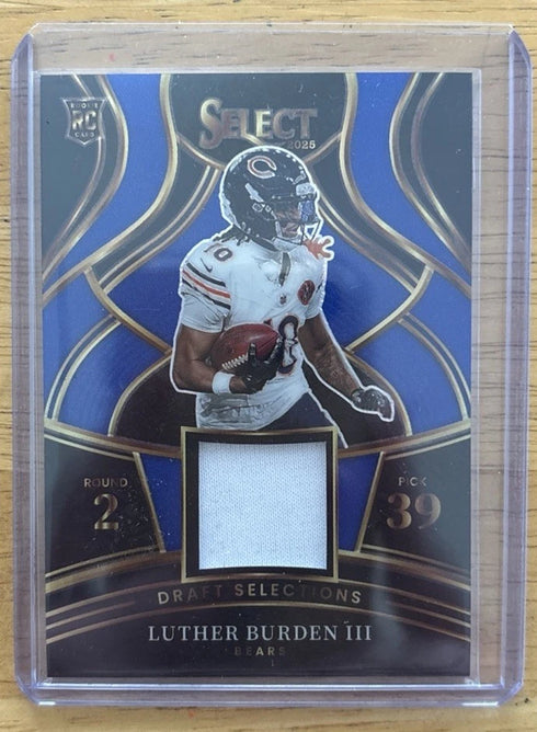 Panini Select 2025 Luther Burden Rookie Patch Blue Prizm