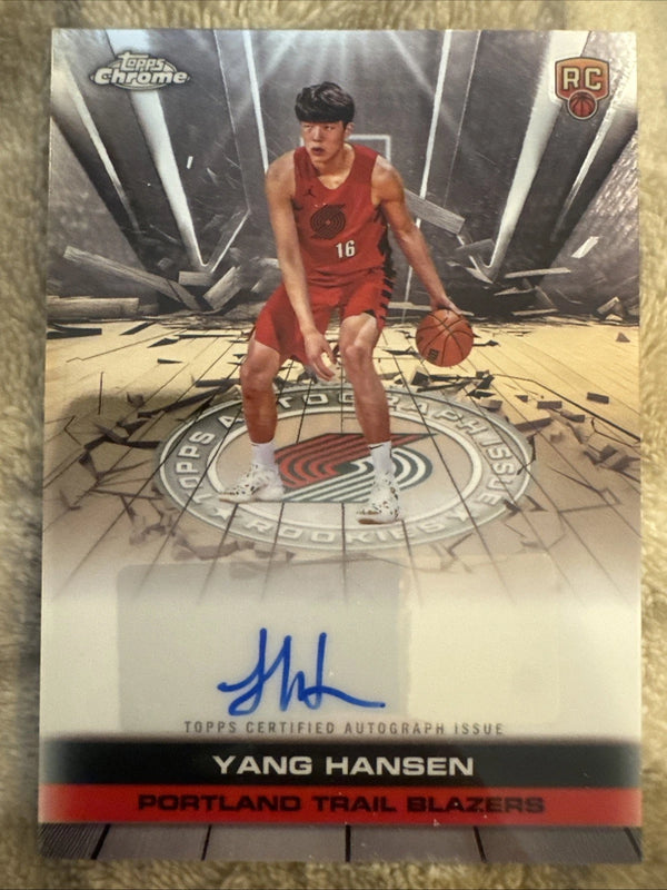2025-26 Topps Chrome - Autograph Issue Rookies Yang Hansen #TAIR-YH (AU, RC)