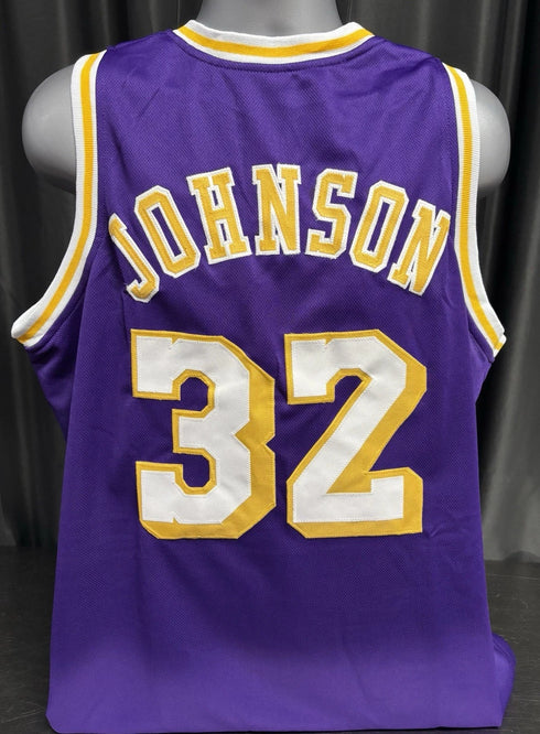 Custom Unsigned Magic Johnson Purple Jersey XL