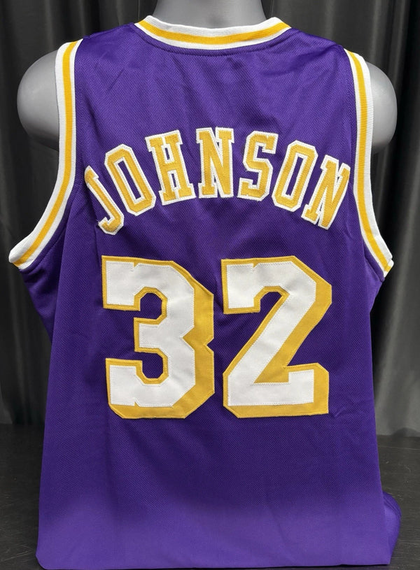 Custom Unsigned Magic Johnson Purple Jersey XL