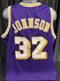 Custom Unsigned Magic Johnson Purple Jersey XL