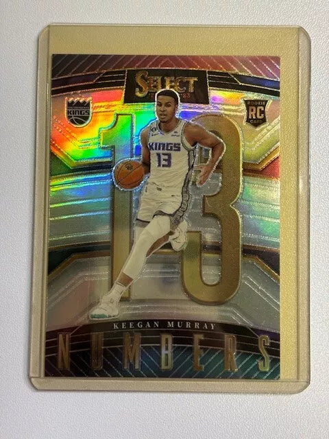 2023-24 Panini Select Rookie KEEGAN MURRAY No. 18 Sacramento KINGS NUMBERS 13