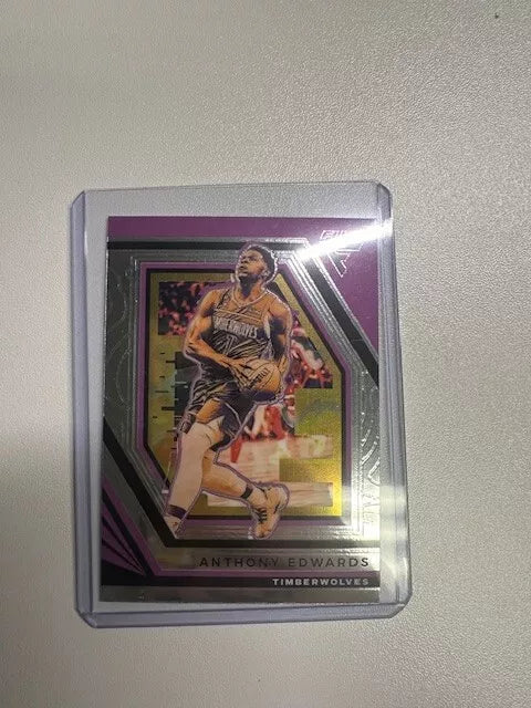 Anthony Edwards 2022-23 Panini Flux RED PRIZM Parallel (no.94)