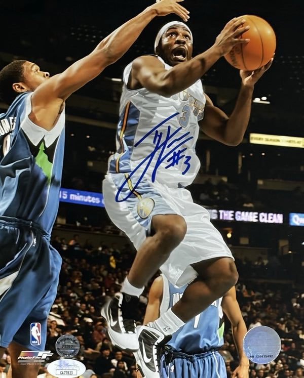 Denver Nuggets Ty Lawson Signed 8x10 JSA COA