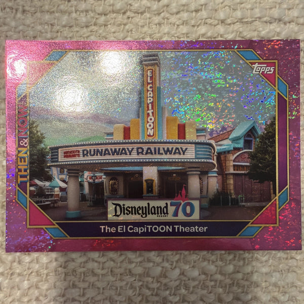 2025 Topps Disneyland 70th Anniversary El CapiTOON Theater #28 Pink Glitter